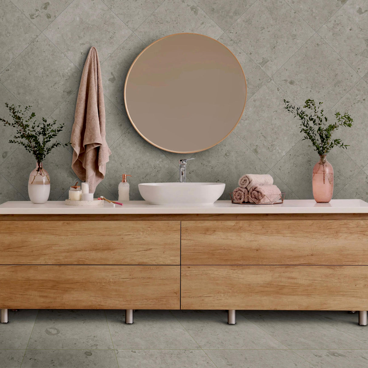 Gulvflis Jura Kalksten Gris Matt 60x60