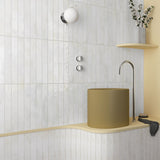 Prøve Gulvflis Bali White Blank 5x40