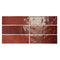 Swatch för Veggflis Creativa Burgundy Blank 6,5x20
