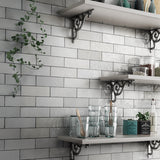 Prøvebit Veggflis Creativa White Blank 6,5x20