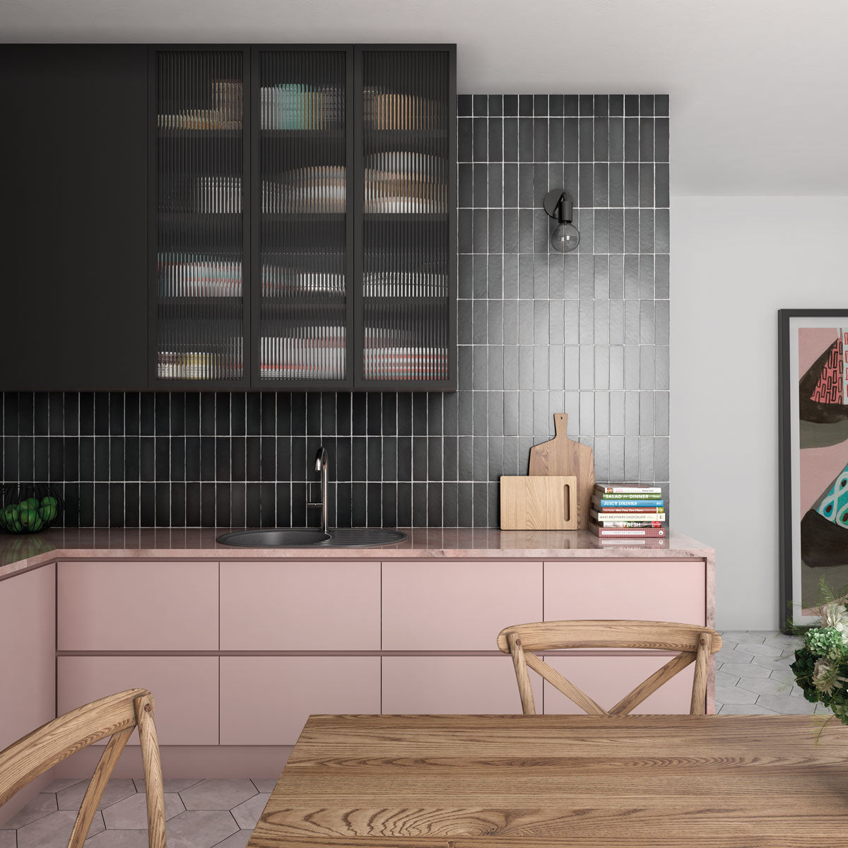 Prøve Gulvflis Magma Black Coal Matt 6,5x20