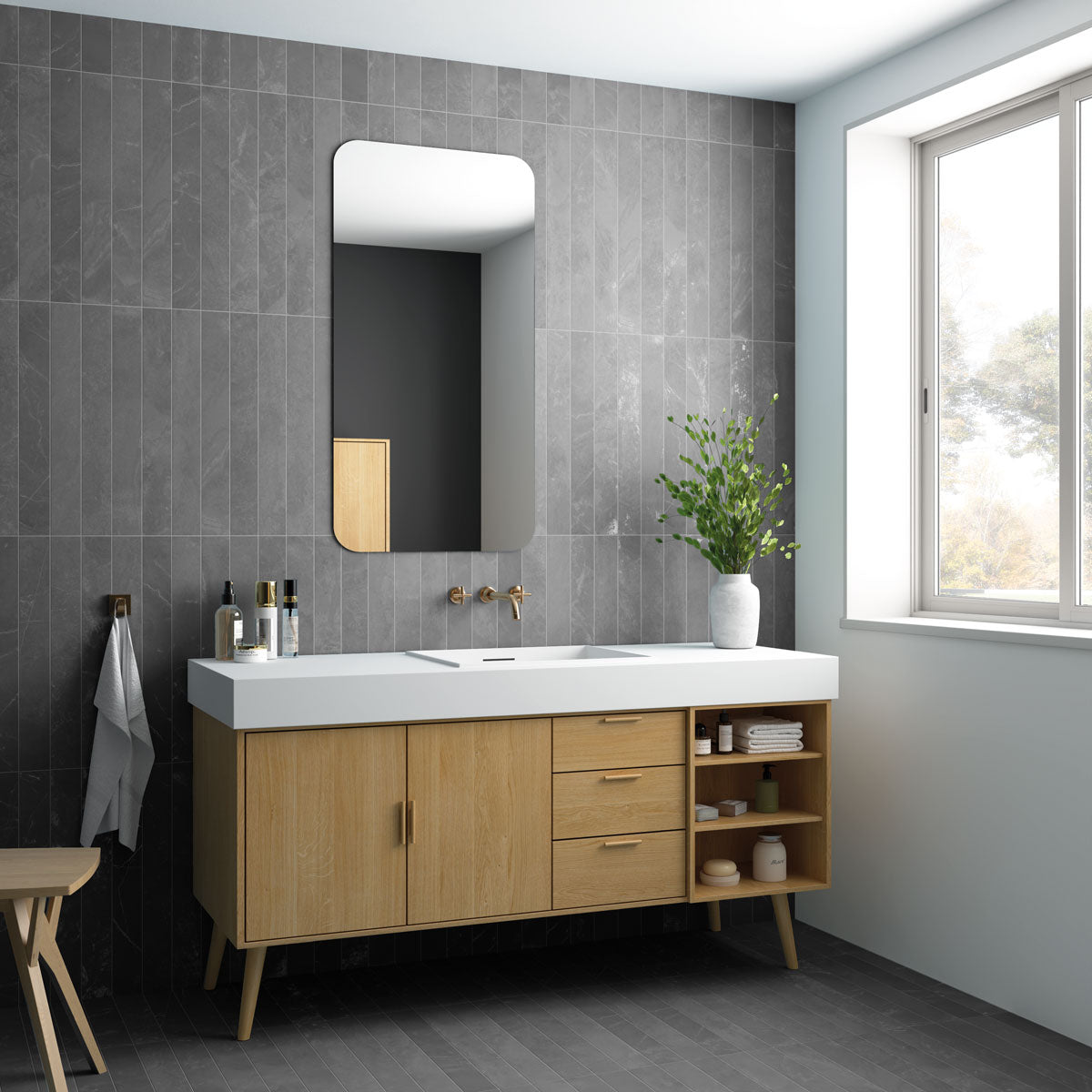 Veggflis Marmoris Grey Matt 7,5x60