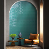 Veggflis Melody Turquoise Blank 20x20
