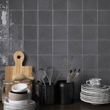Veggflis New Country Asfalt Blank 15x15  