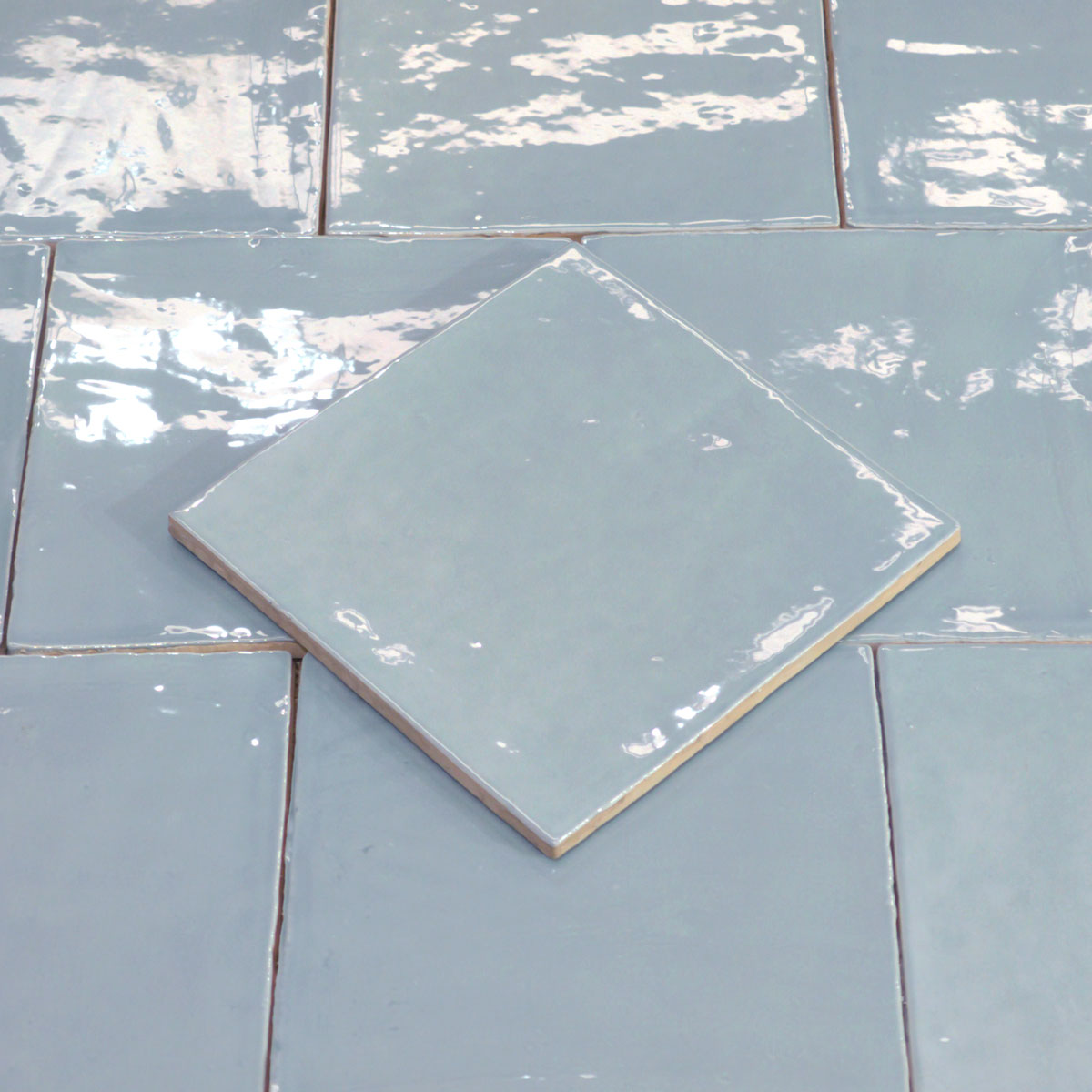 Veggflis New Country Blue Blank 15x15  