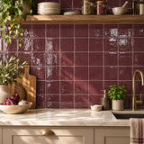 Veggflis New Country Bordeaux Blank 15x15  