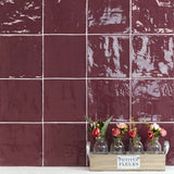 Veggflis New Country Bordeaux Blank 15x15  