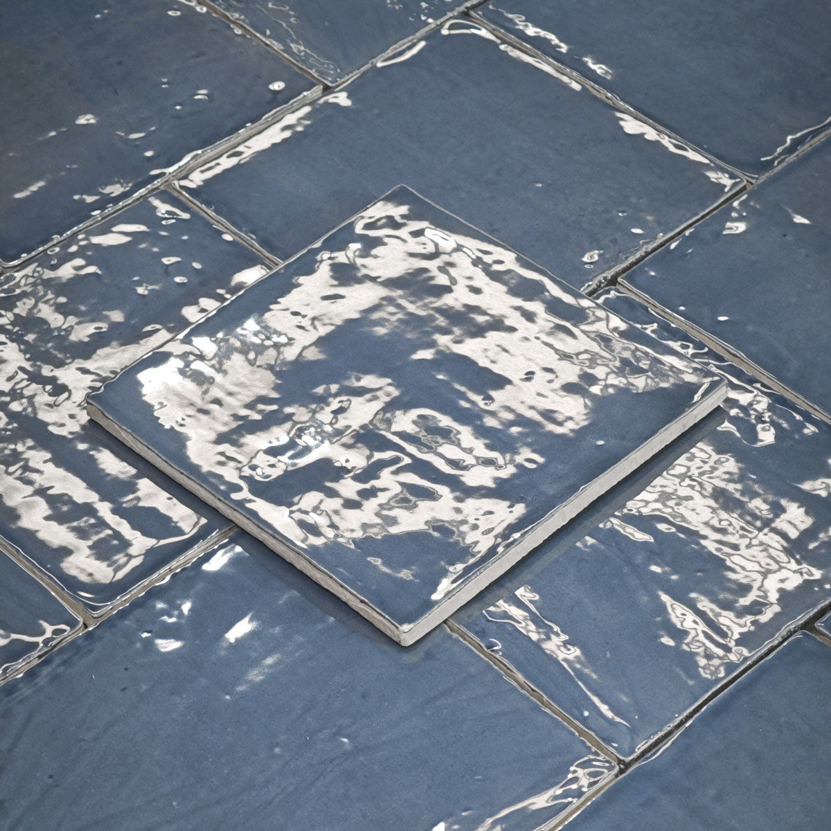 Veggflis New Country Deep Blue Blank 15x15  