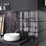 Veggflis Tribeca Basalt Blank 6x24,6