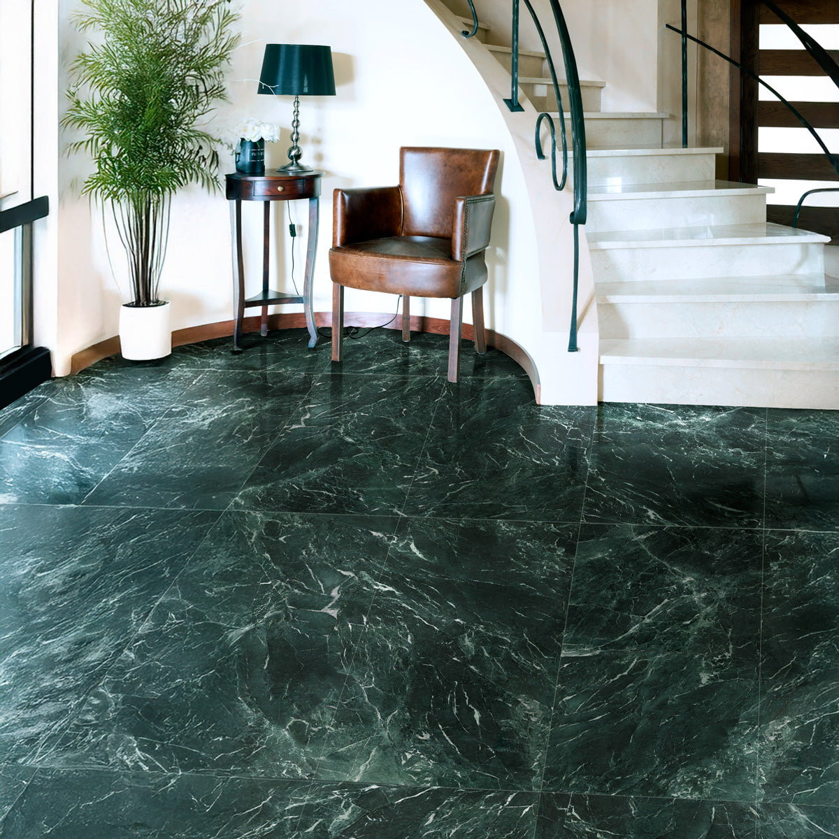 Prøvebit Gulvflis Alpi Verde Marmor Blank 60x120