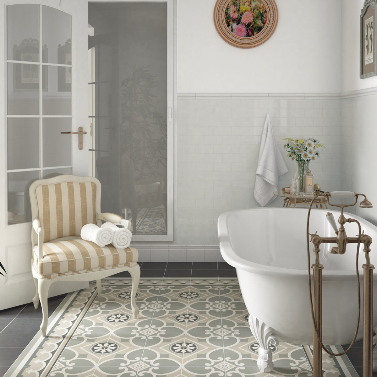 Gulvflis Atelier Rose Dekor Matt 20x20