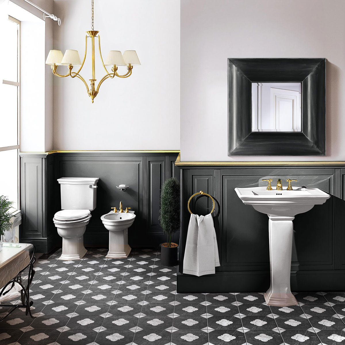 Prøve Klinker Decor Florencia Night Matt 22,3x22,3