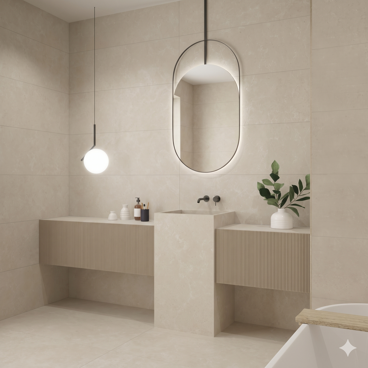 Gulvflis Hauteville Kalksten Cream Matt 60x60