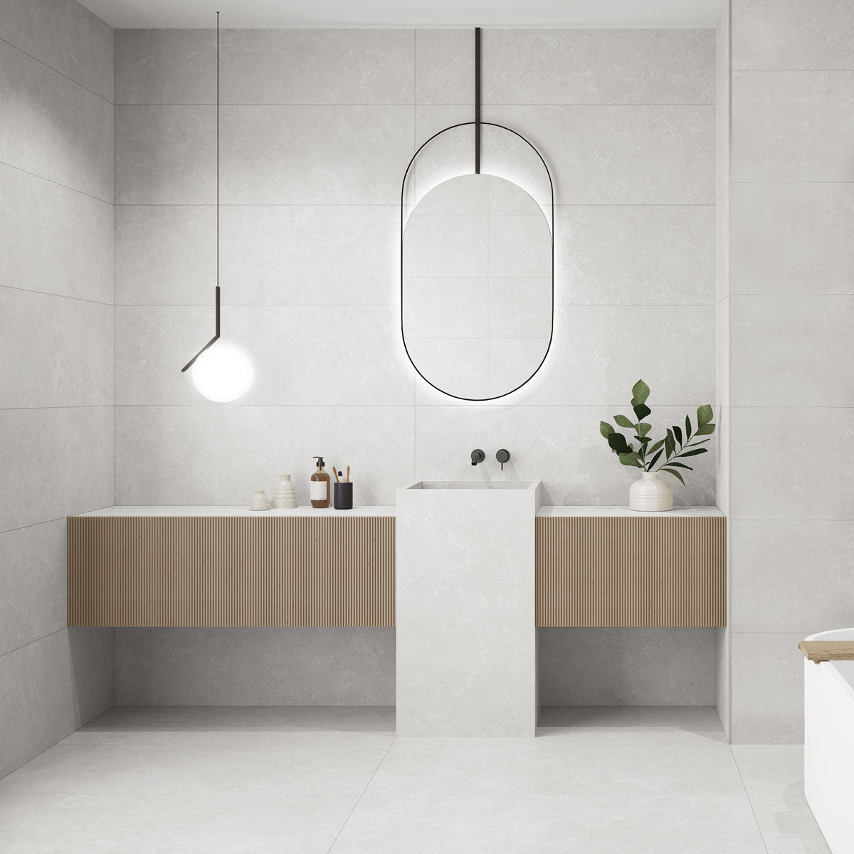 Prøve Klinker Hauteville Kalksten White Matt 60x60