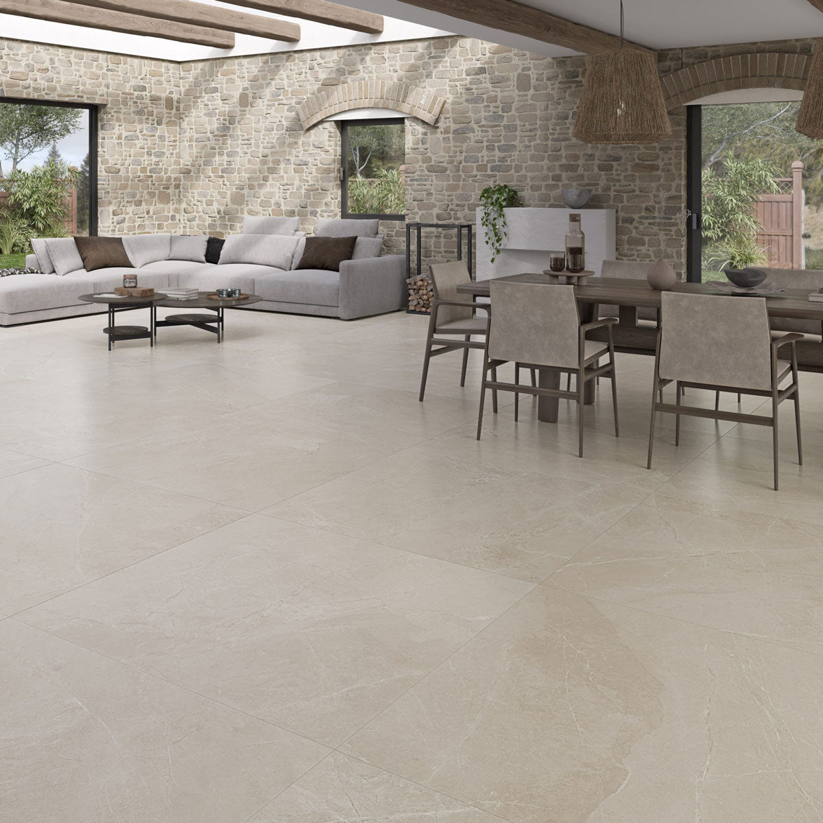 Gulvflis Moon Sand Marmor Matt 120x120