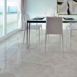 Gulvflis Onyx White Marmor Blank 60x60