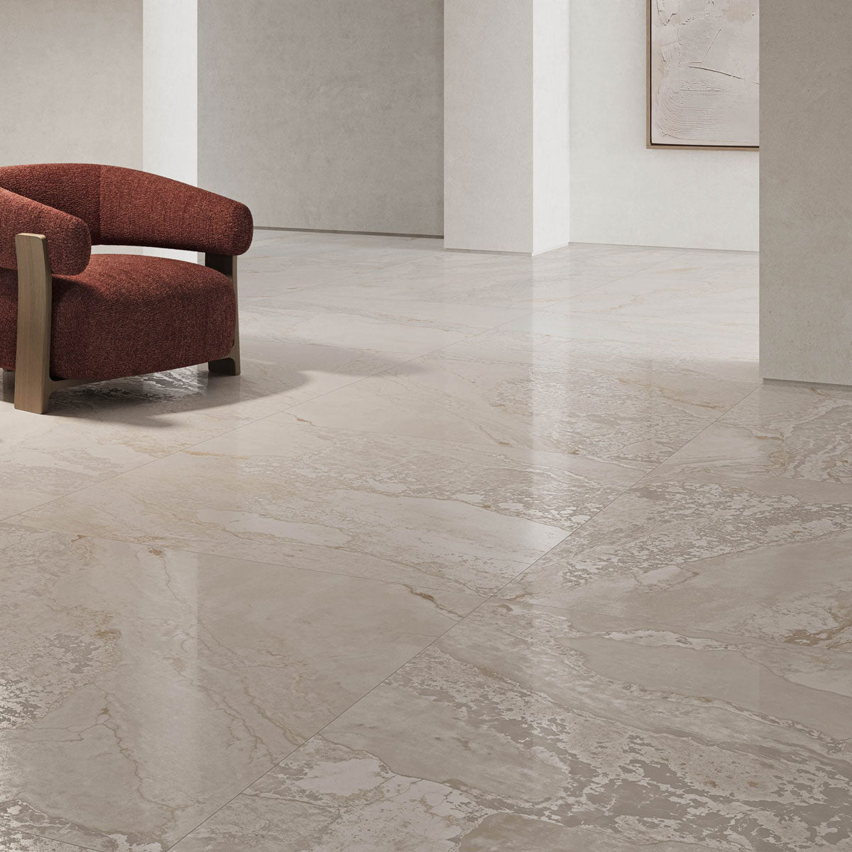 Prøve Klinker Planet Cream Metal Shine 60x120
