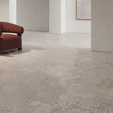 Gulvflis Planet Cream Metal Soft 90x90