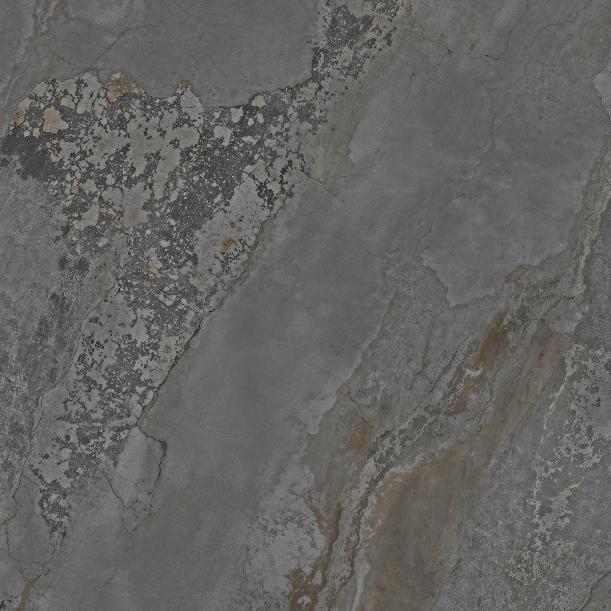 Gulvflis Planet Dark Metal Soft 120x120