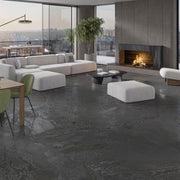 Gulvflis Planet Dark Metal Soft 120x120