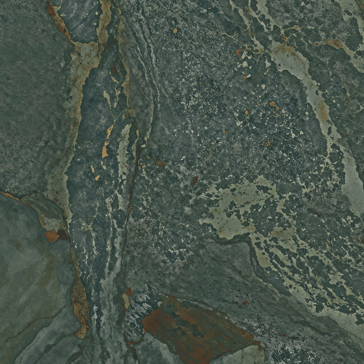 Gulvflis Planet Green Metal Soft 120x120
