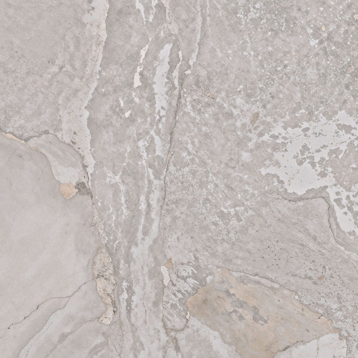 Gulvflis Planet Grey Metal Shine 90x90