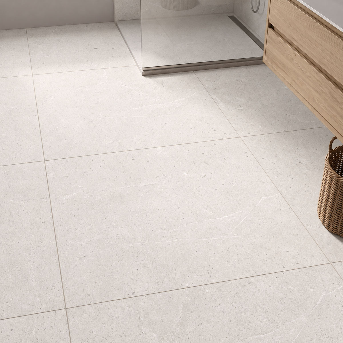 Gulvflis Serenna White Matt 100x100