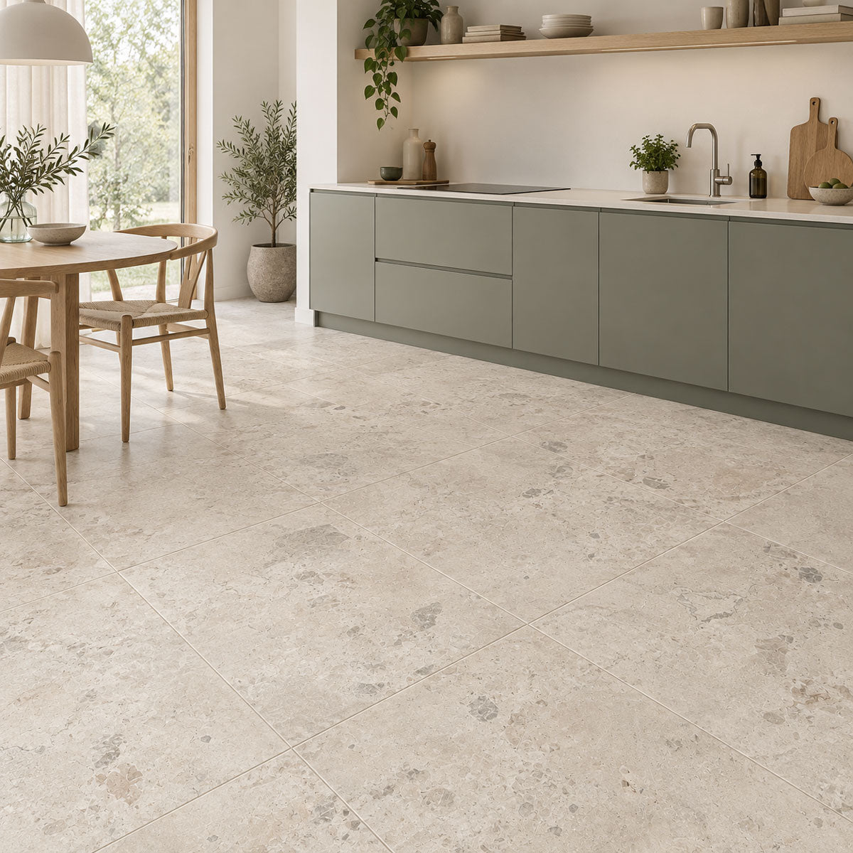 Gulvflis Stratos Breccia Bone Matt 100x100