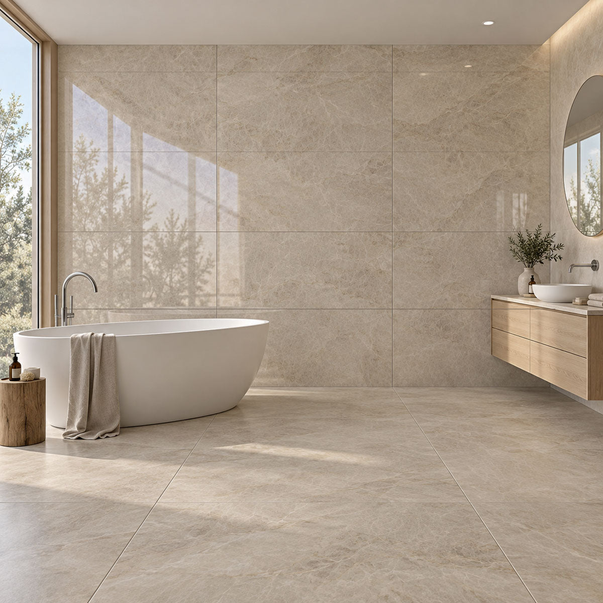 Gulvflis Tajmahal Tan Marmor Blank 60x120