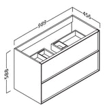 Servantskap 100 cm Tenfors Nordlig Eik