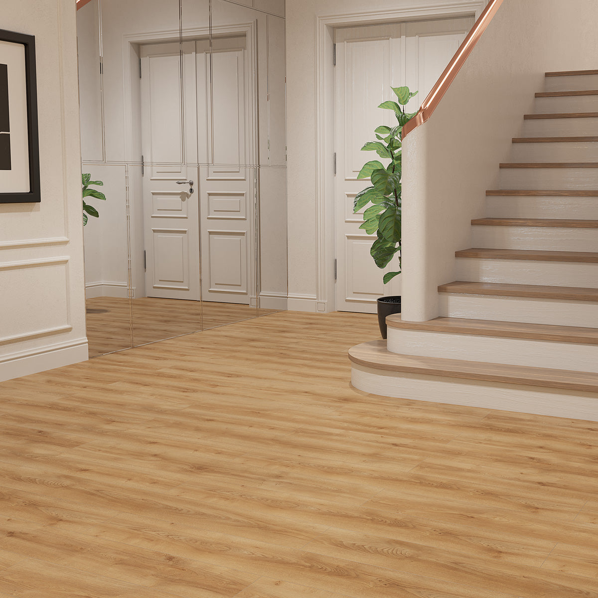 Laminatgulv Oak Brown 8 mm, 1-stav