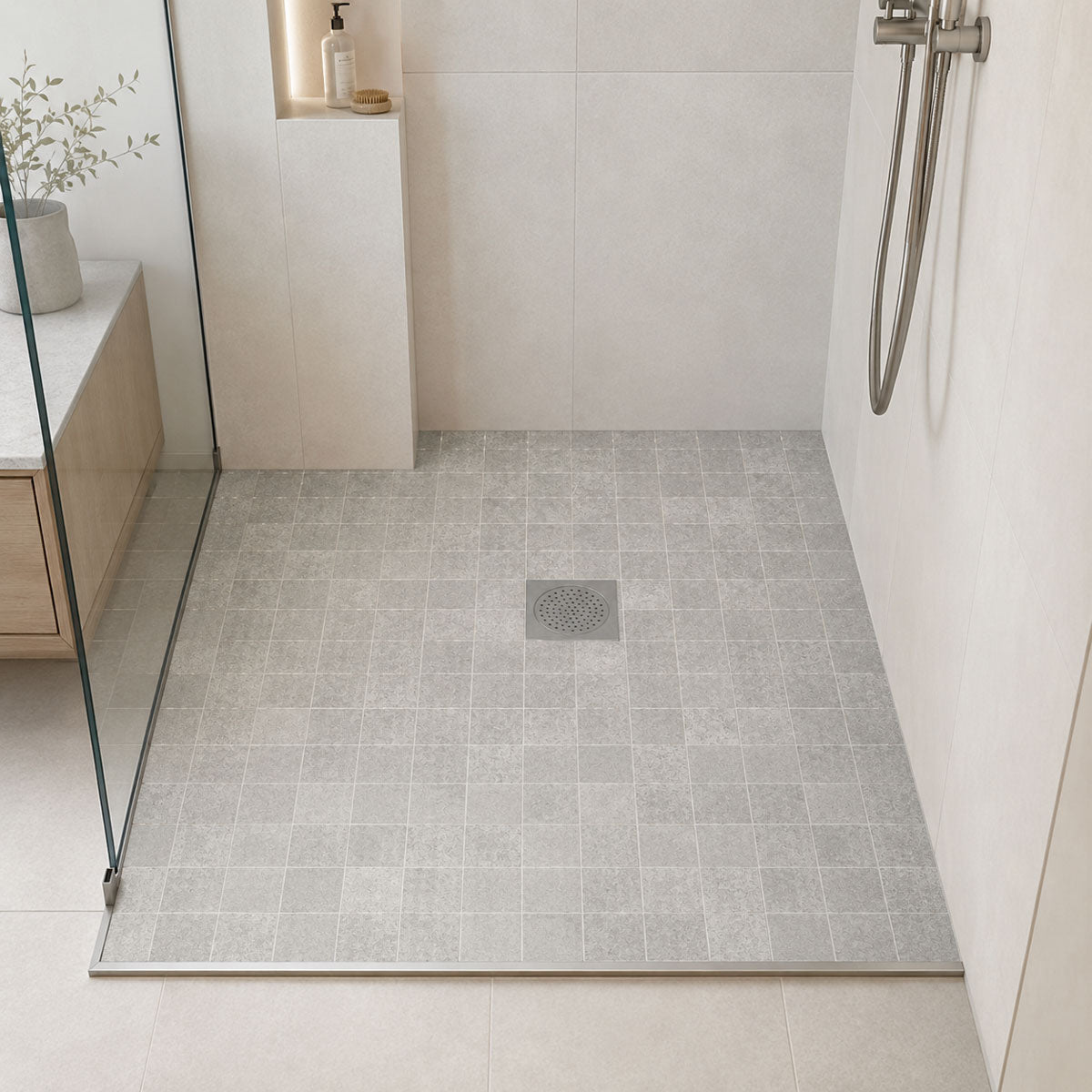 Gulvflis Luna Cool Grey 10x10