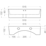 Servantskap med Servant Tenfors Smidig 50 cm Hvit Blank