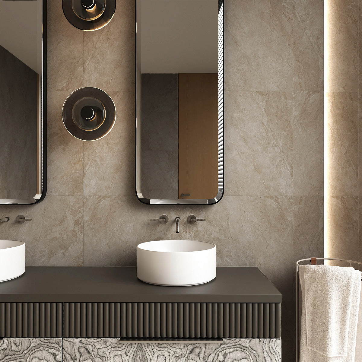 Gulvflis Marais Beige Marmor Matt 60x60