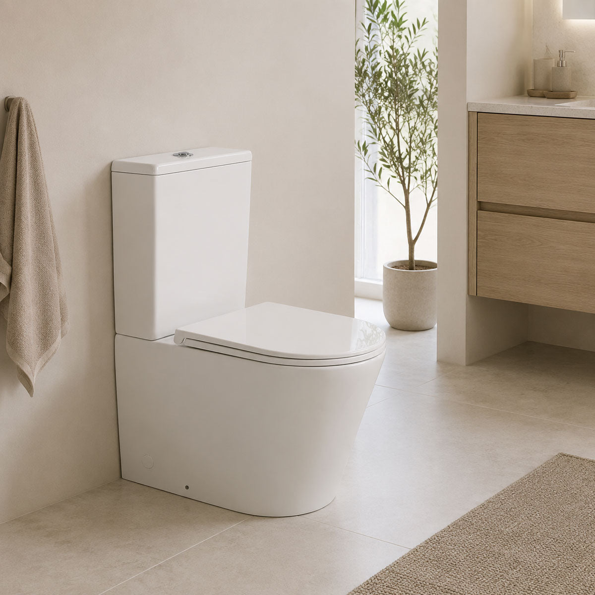 Toalett Tenfors Sanitario Hvit Blank