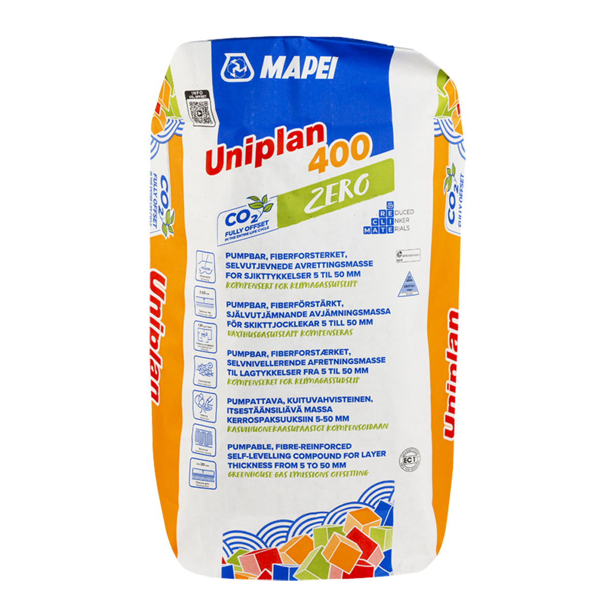Avrettingsmasse Uniplan 400 Zero 20 kg