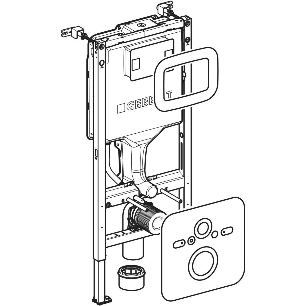 WC-element Geberit Duofix SAWA Sigma H112