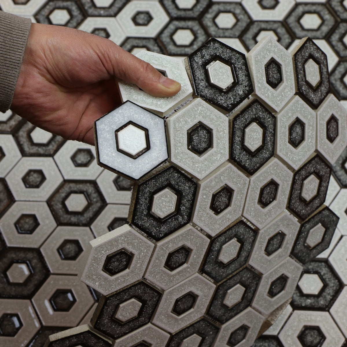 Mosaikk Hexagon Invert