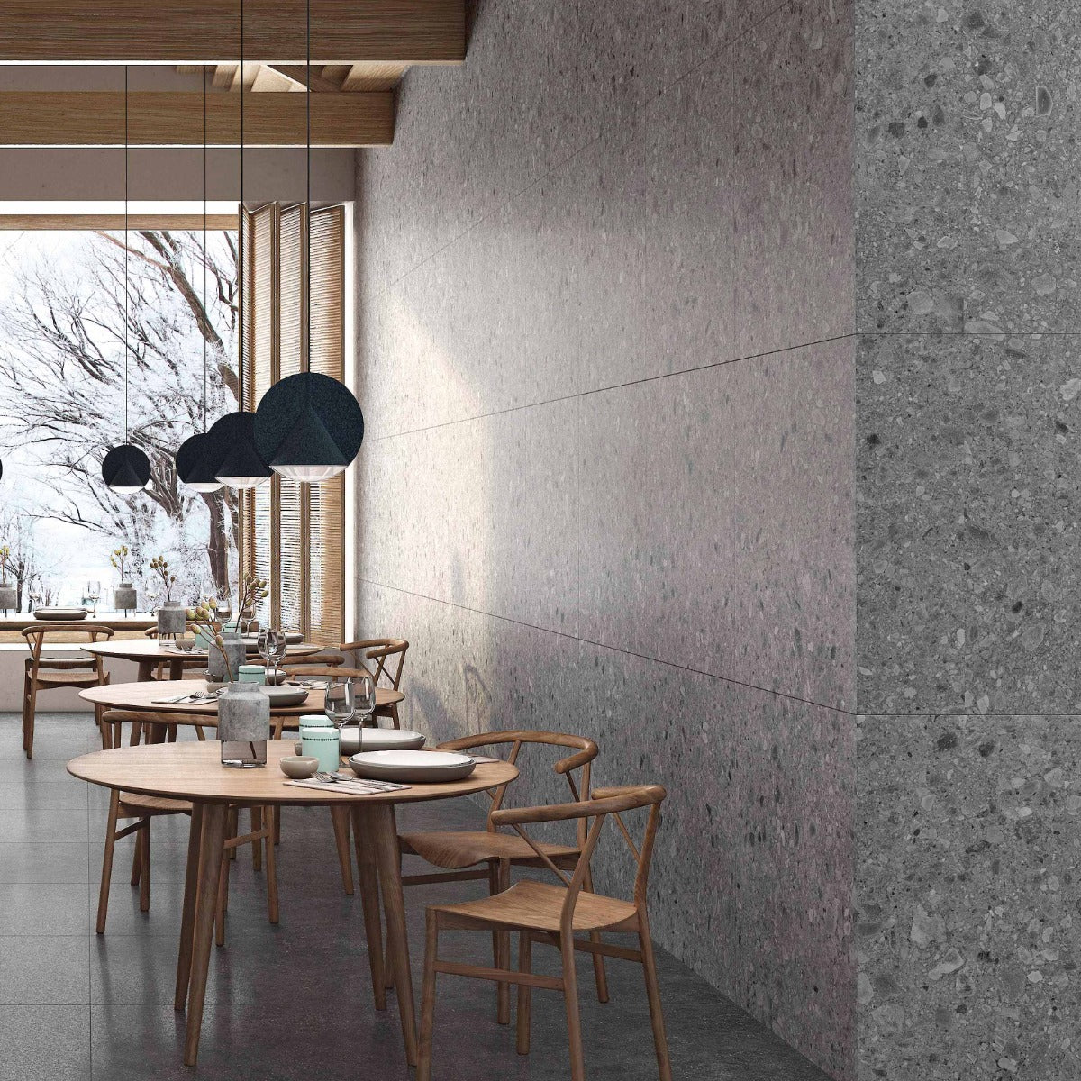 Gulvflis Flodsten Smoke 60x120