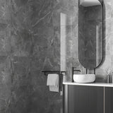 Gulvflis Pulpis Dark Grey Marmor Blank 60x60