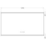 Dugfri LED-baderomsspeil med Bluetooth 120x65 cm Tenfors Spoty