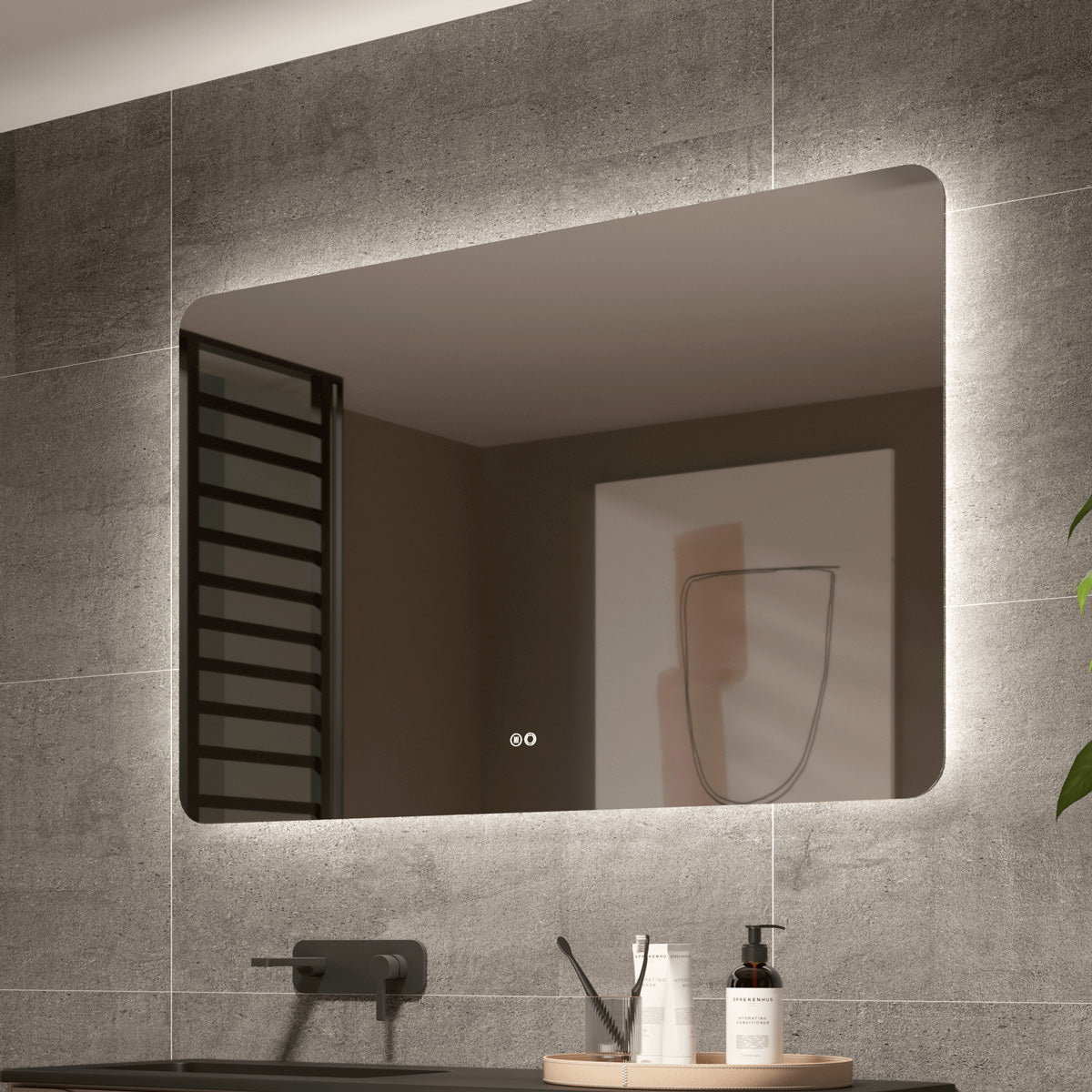 Baderomspeil Imfri LED 120x80 cm Tenfors Verona