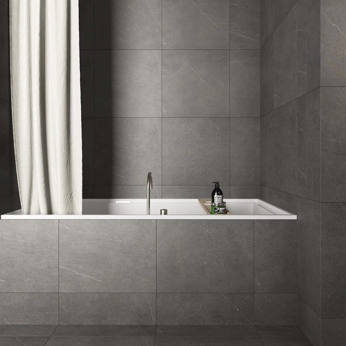 Gulvflis Bellevue Graphite Marmor Matt 60x60