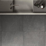 Gulvflis Bellevue Graphite Marmor Matt 60x60
