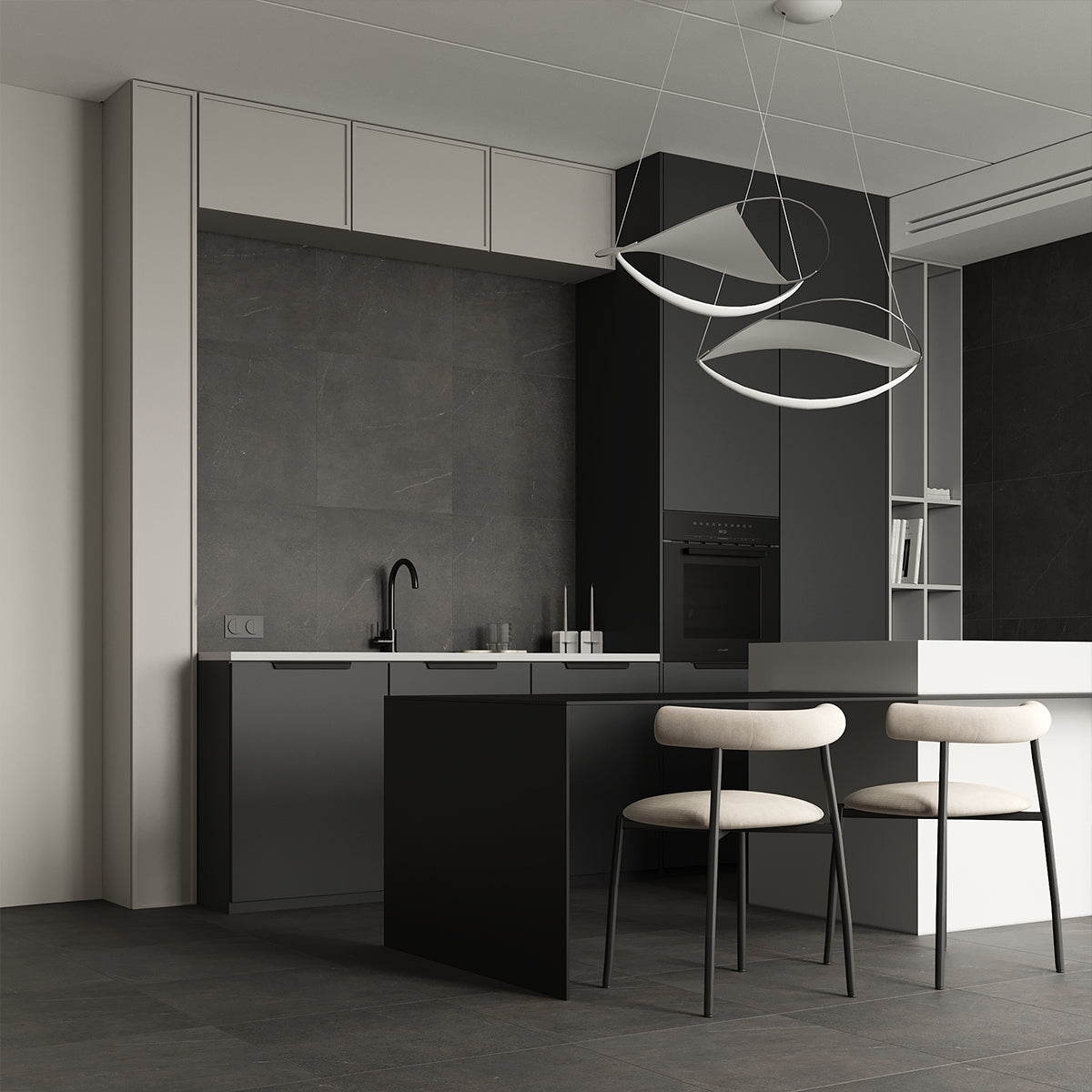 Gulvflis Bellevue Graphite Marmor Matt 60x60