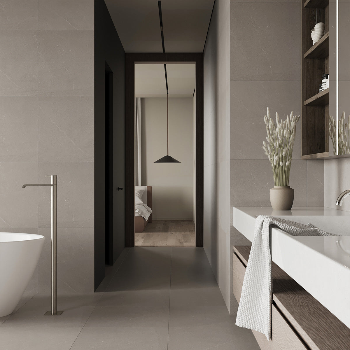 Gulvflis Bellevue Grey Marmor Matt 60x60