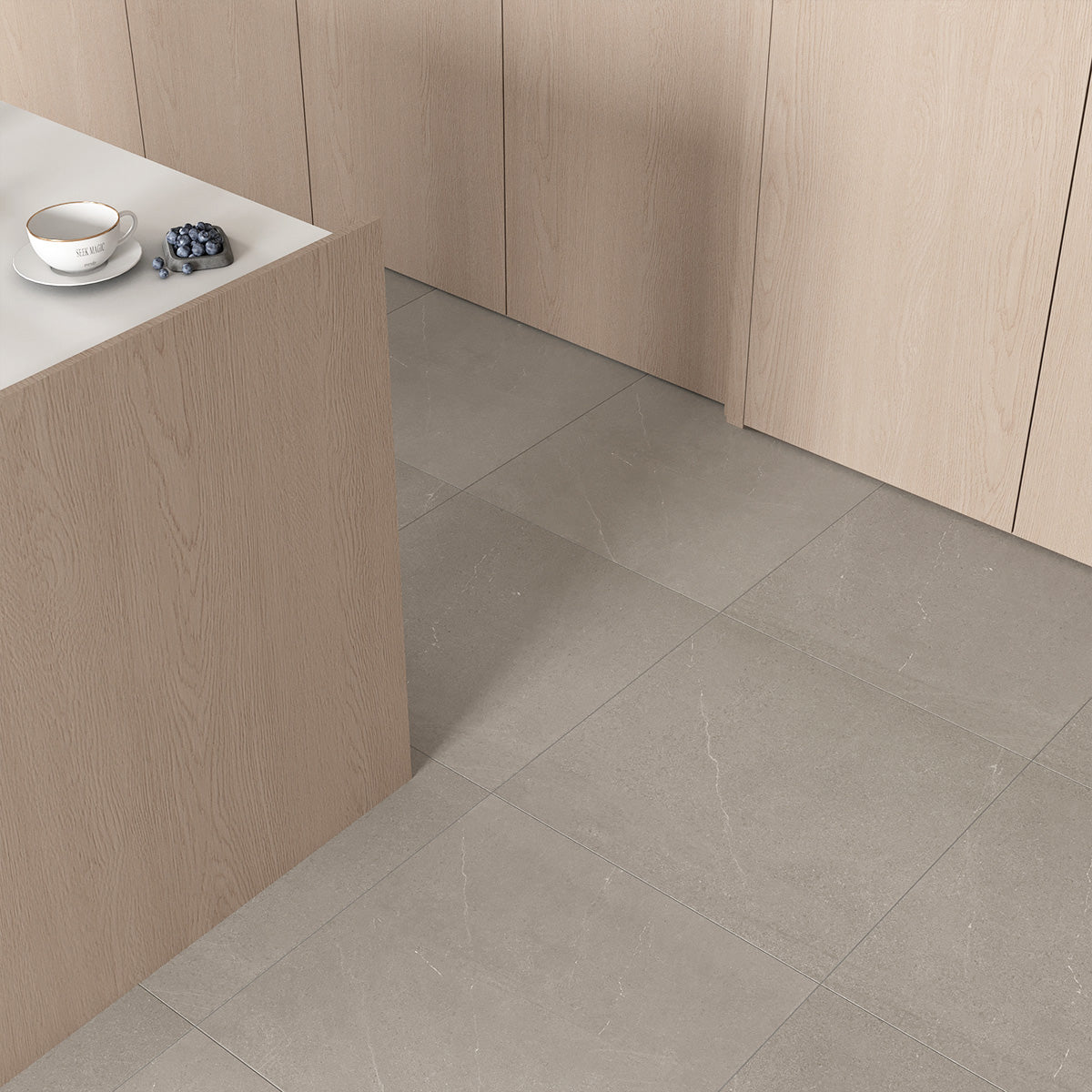 Gulvflis Bellevue Grey Marmor Matt 60x60