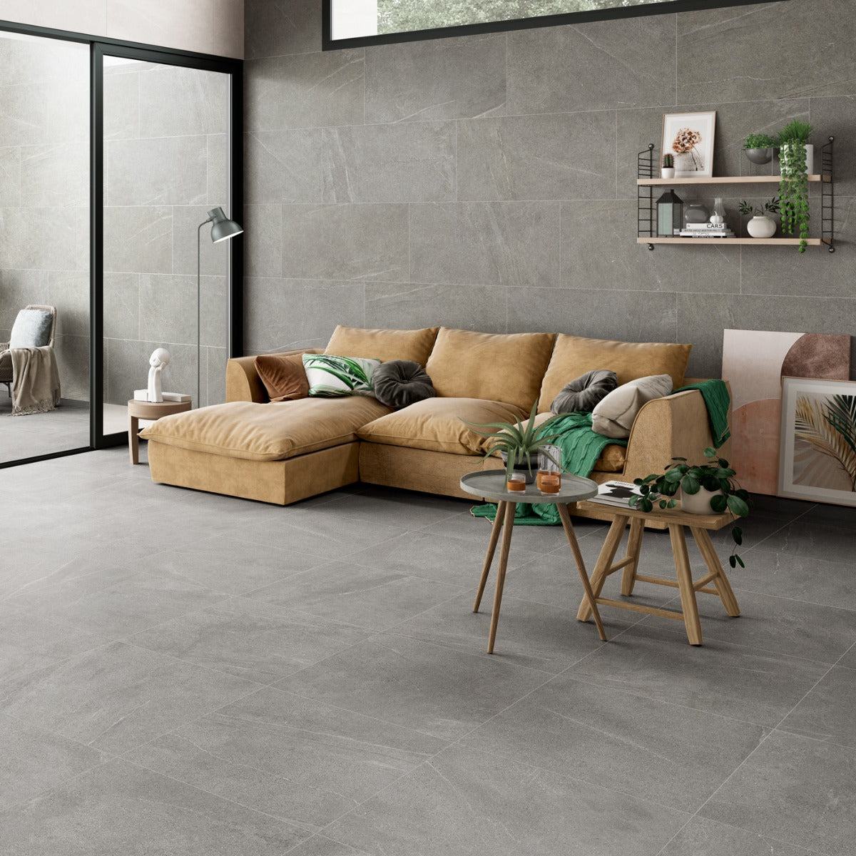 Gulvflis Bellevue Grey Marmor Matt 120x120