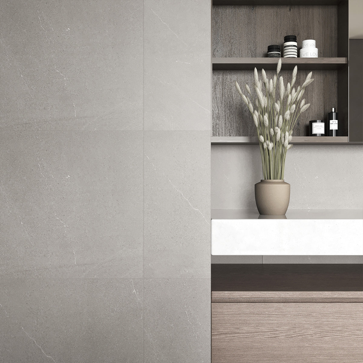 Gulvflis Bellevue Grey Marmor Matt 60x60