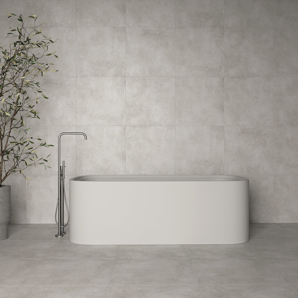 Gulvflis Concrete Light Grey Matt 60x60